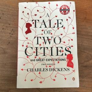 A Tale of Two Cities and Great Expectations Book - WATER DAMAGED Charles Dickens